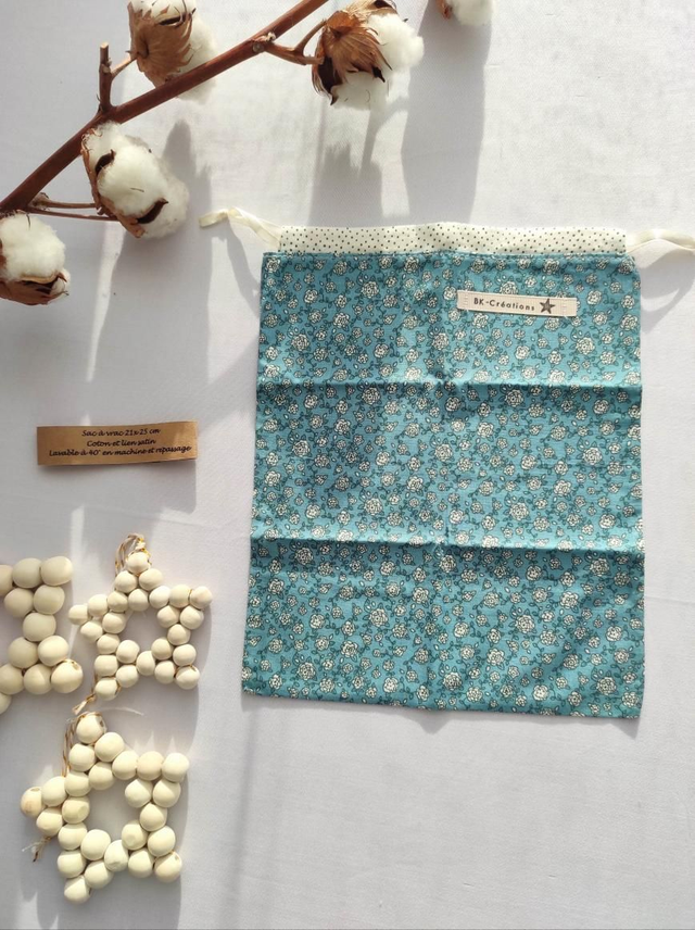 Pochon coton - les assortis verts