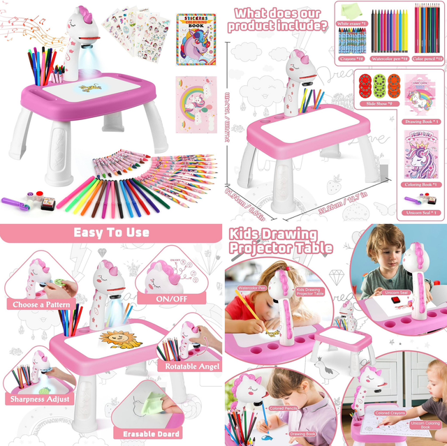 UNICORN DRAWING PROJECTOR TABLE