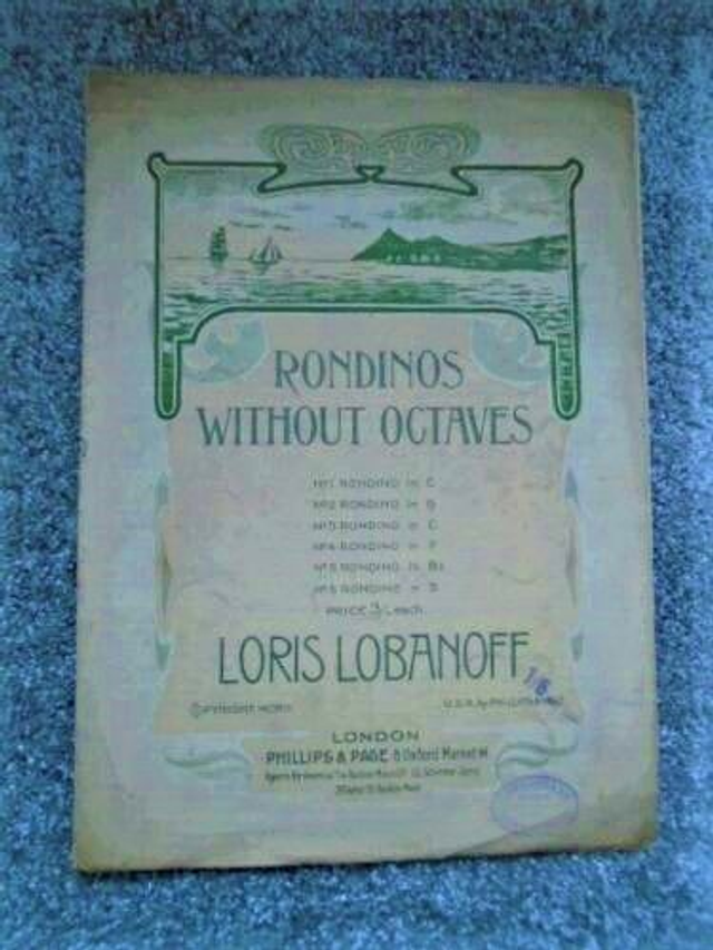 Rondinos Without Octaves No 5 in B Flat Sheet Music Loris Lobanoff