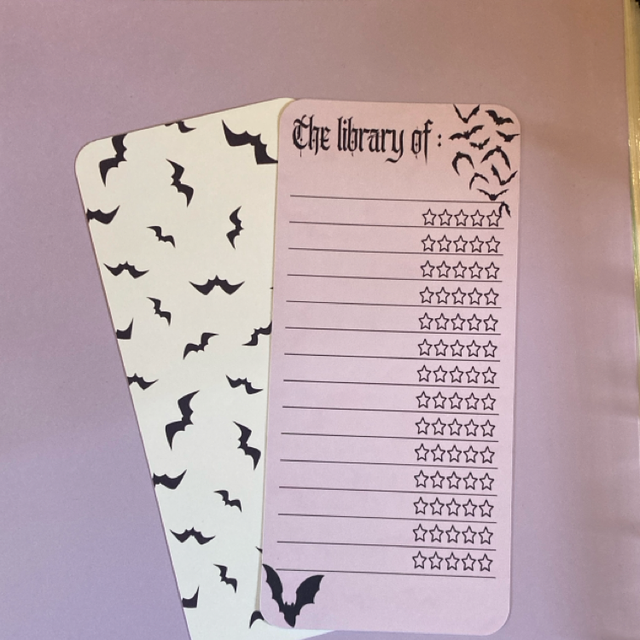 Book Review Bookmark Bats
