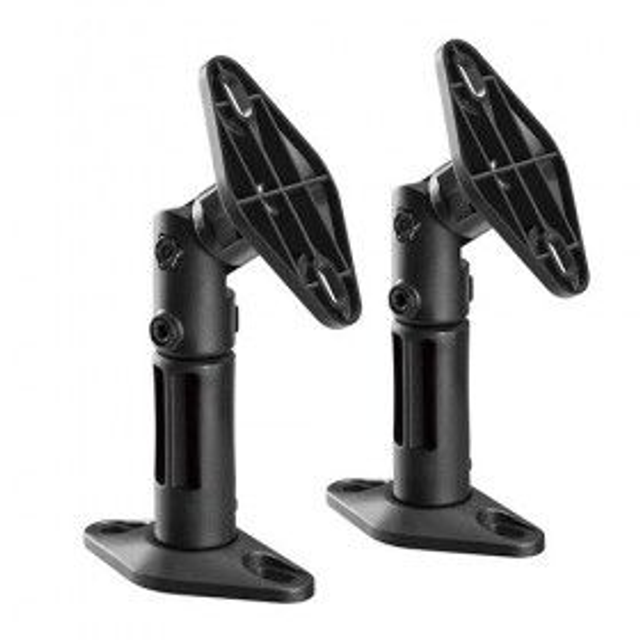 Soporte de pared para altavoz, negro, juego de 2