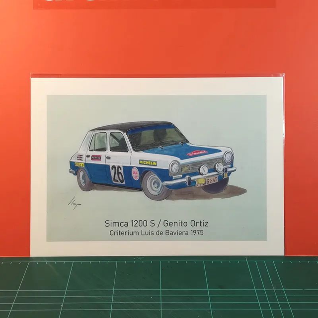 Artimotor prints - A4 1975 Simca 1200 S – Genito Ortiz (Criterium Luis de Baviera)