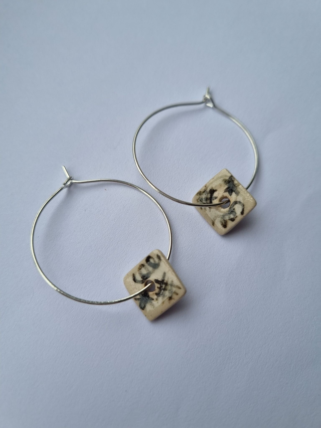 Square Playful Loop Earrings