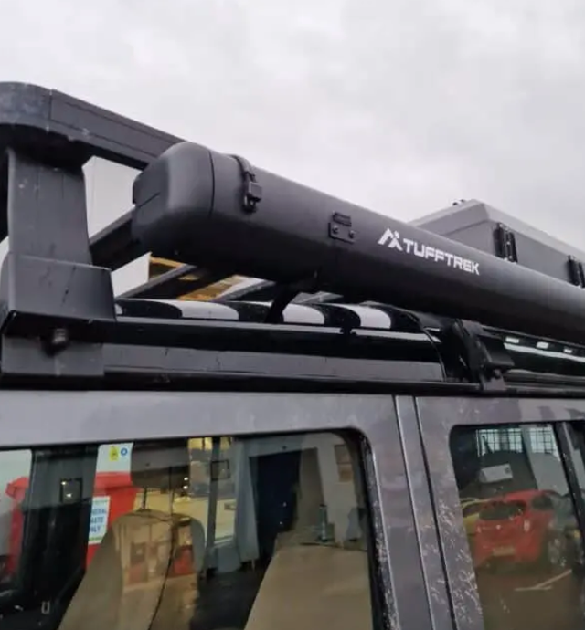 TT-A1 Plus 2.5m Side Awning Grey with Black Aluminium Cover