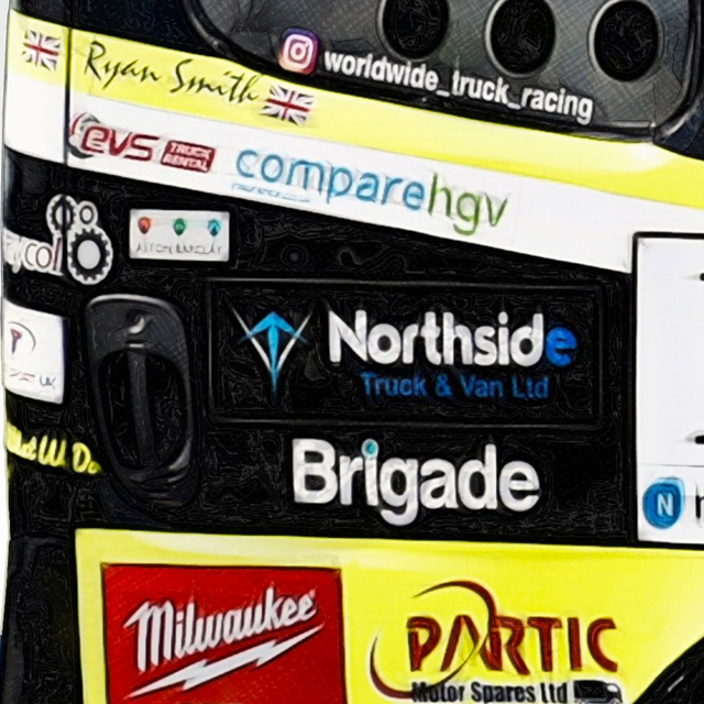 C251011 Ryan Smith #1 BTRC Champion 2025 DAIMLER FREIGHTLINER British Truck Racing Champioship