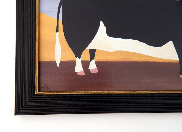 Framed Fine Art Print - Prize Herefordshire Bull