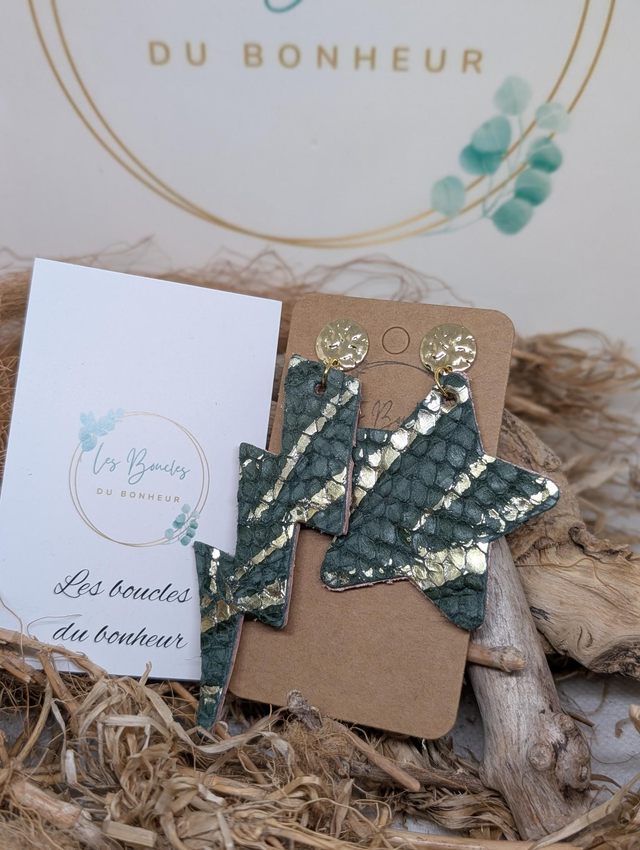 Boucles d&#039;oreilles Asymétrique zk101