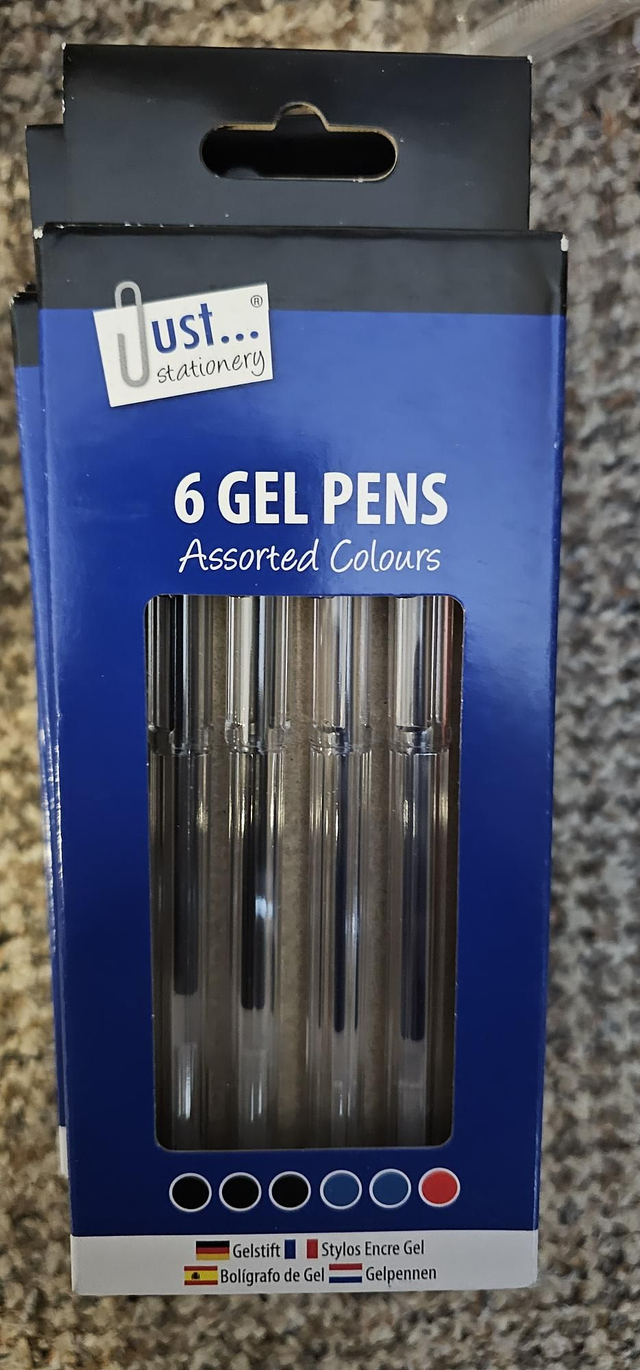 Gel Pens  6 Pens 