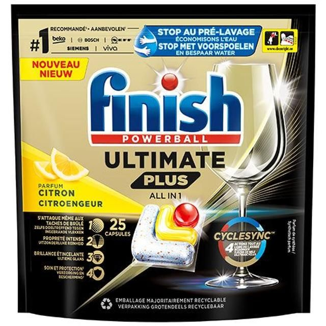 Finish Capsules Lave-Vaisselle Ultimate Plus Citron