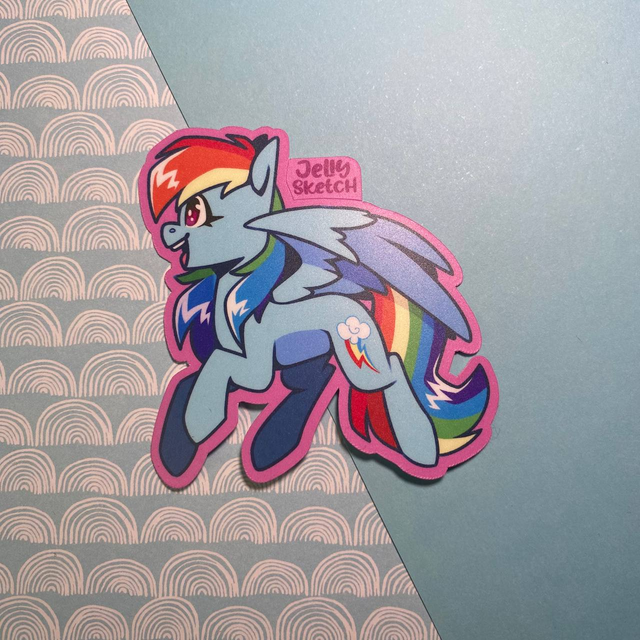 MLP Sticker | Rainbow Dash | RD