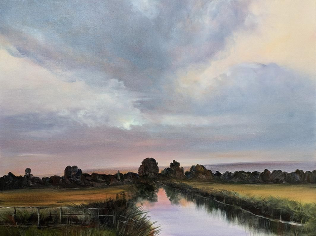 Sunset on the River Wey, Woking 
