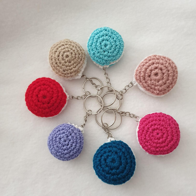 Porte clés macaron