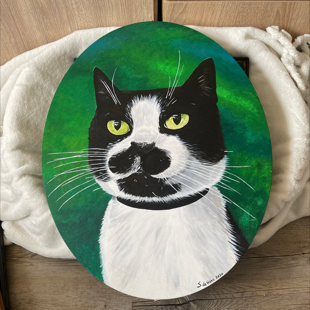 Schilderij kat