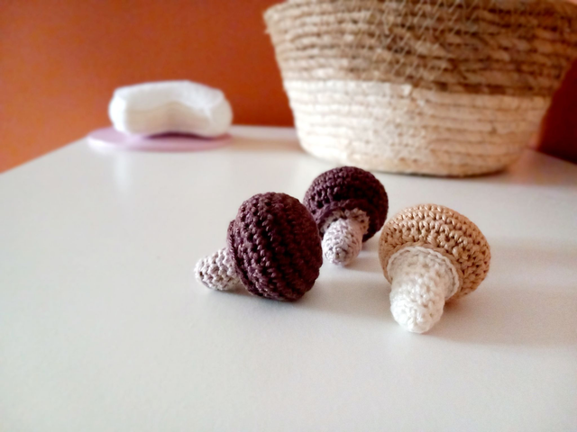 Lot de 3 champignons de Paris