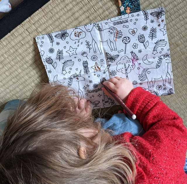 Feuille de coloriage lavable