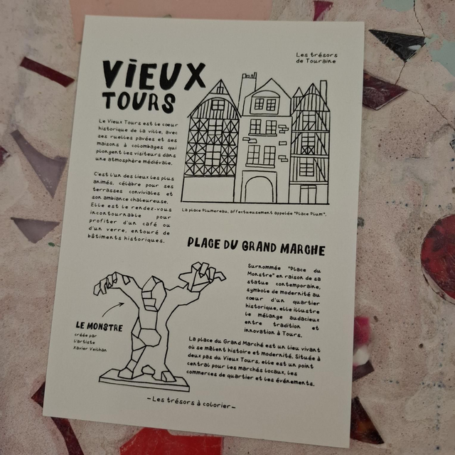 Lale-29 coloriage carte A6 vieux Tours