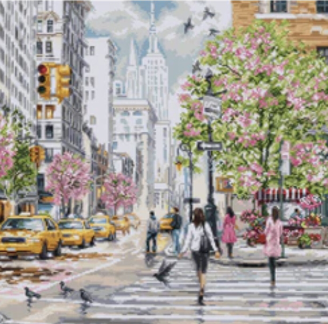 Cross Stitch Kit Luca-S GOLD - New York