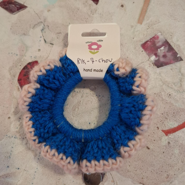 Rik-7 chouchou bleu rose 