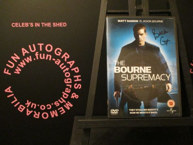 Brian Cox - 'The Bourne Supremacy' Authentic Autographed Dvd Cover