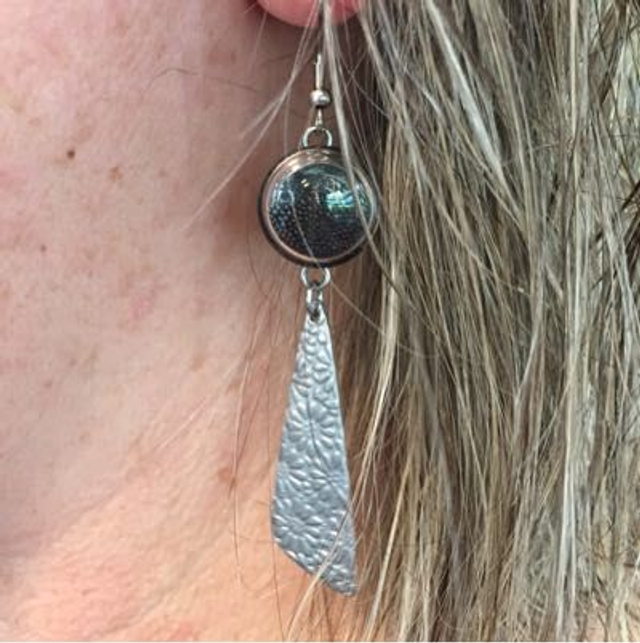 Boucle D Oreilles Pendantes Acier 