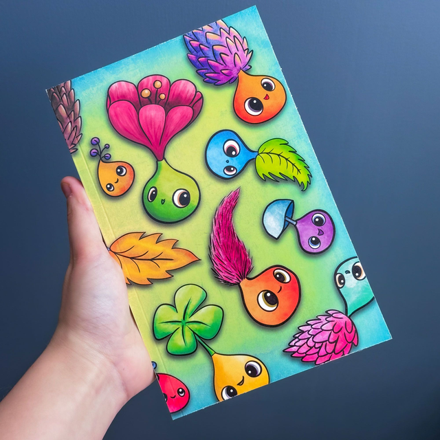 Grand CARNET P'tites pousses / 80 pages avec lignes / + marque page en cadeau