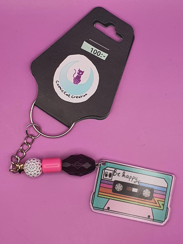 Keychain Retro Cassette 