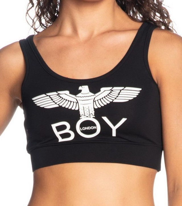 46TOD2929 - BOY London donna Top con elastico e stampa
