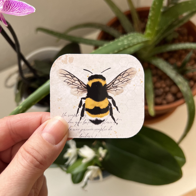Sticker &quot;Bourdon des jardins éveillés&quot;