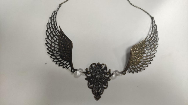 Collier ailes bronze 