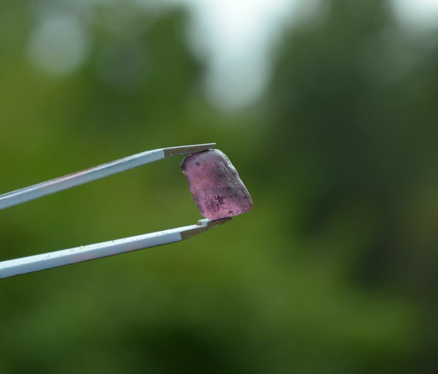 Rubis rose brut de Madagascar 3,70ct rough pink ruby corindon unheated gemstones