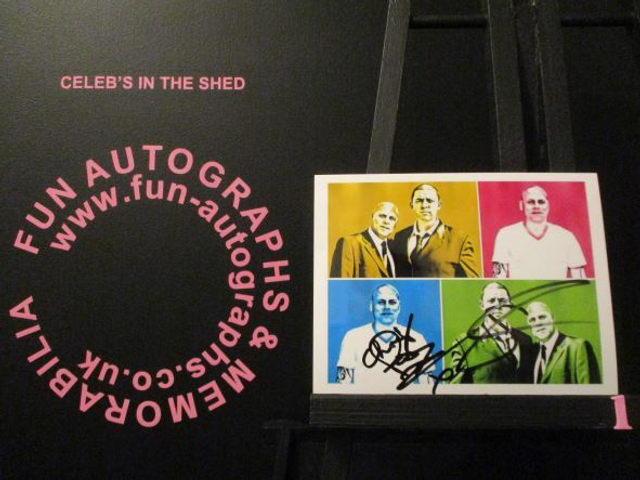 Chris Fosh &amp; Steve Lawson Authentic Autographed 6x4.5 Pop Art Limited Edition (1)