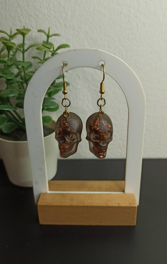 Boucle d&#039;oreille tête de mort (426)