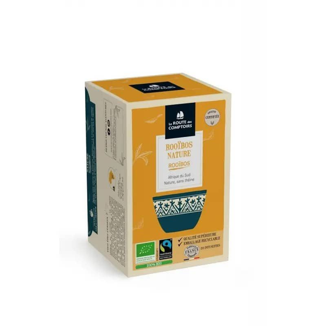 Rooibos BIo 20 infusettes / La Route des Comptoirs 