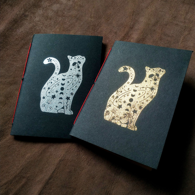 Mini carnet Silhouette A6 - argenté