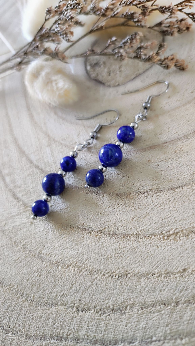 Boucles d'oreilles Lapis lazuli 