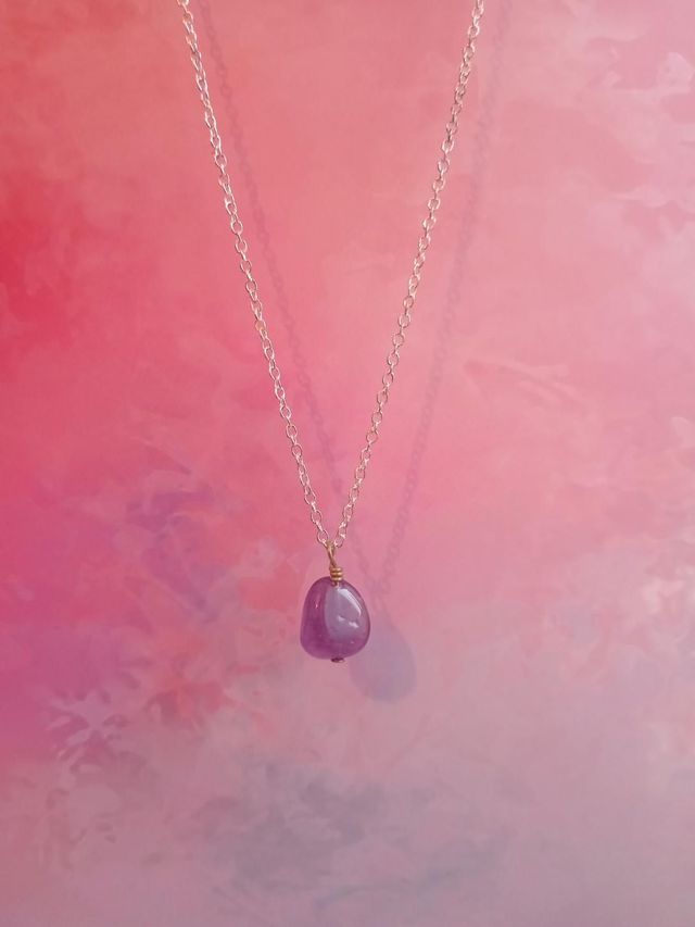 Amethyst nugget pendant 