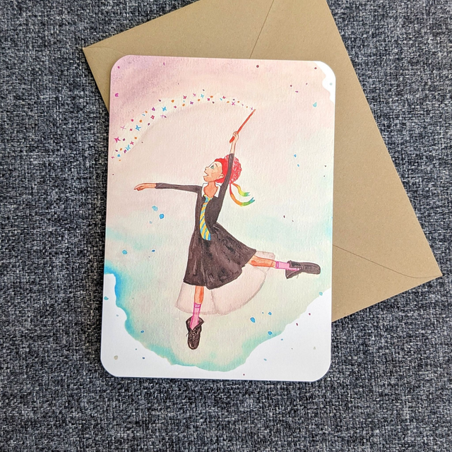 Wenskaart Magie, incl envelop