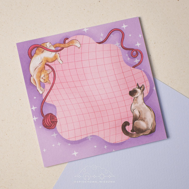 Notesik klejony w koty | ZWIERZĘTA