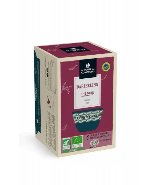 The Noir Darjeeling Tradition (20 Infusettes) - La Route des Comptoirs