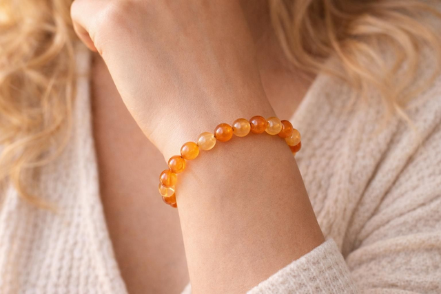 Bracelet CORNALINE 8 mm - Vitalité