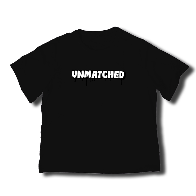 Unmatched™ OG Drip logo oversized Tee black