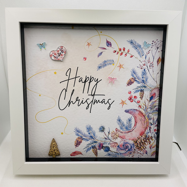 Personalised Christmas frame. Beautiful Christmas gift.