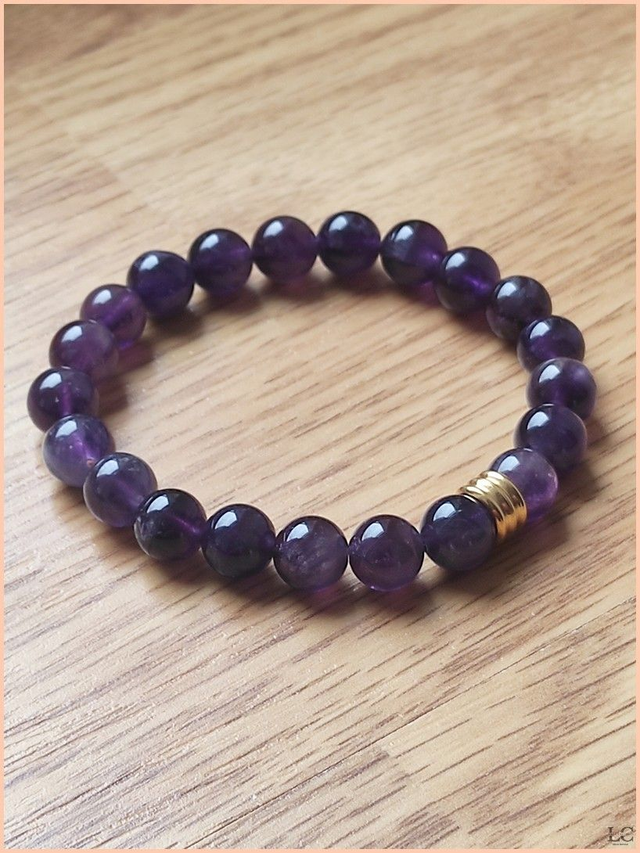 Bracelet 8mm - Améthyste