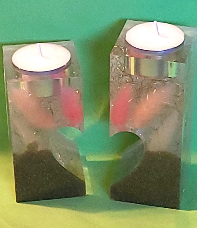 Porte bougie coeur