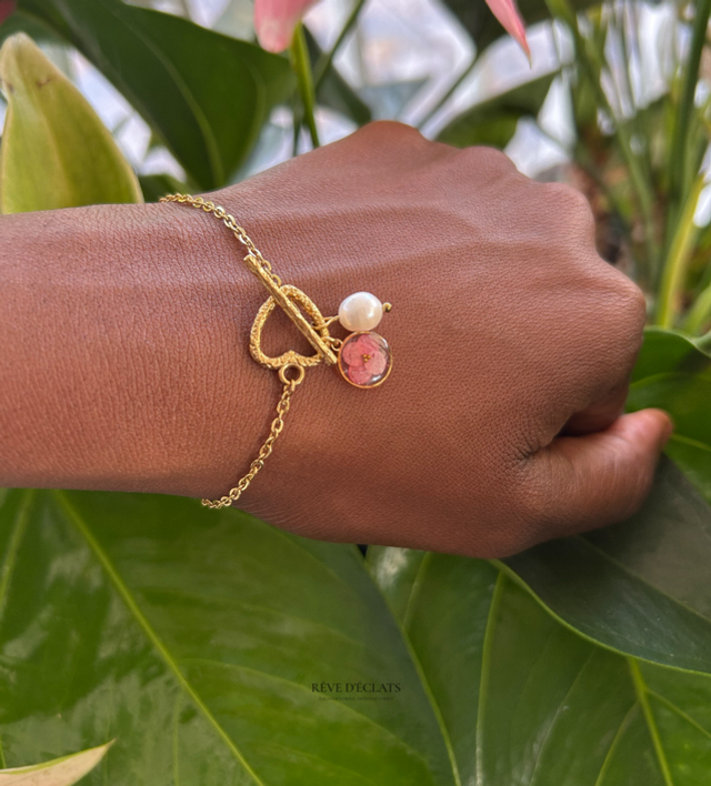 Bracelet - Fleur de bougainvillier