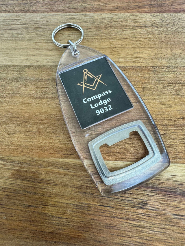 Custom Masonic Acyrlic Bottle Opener
