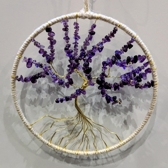 Arbre éternel en 3D Améthyste  