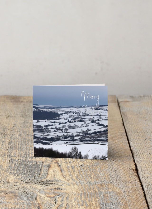 "Snow over Midhopestones" Christmas Card 
