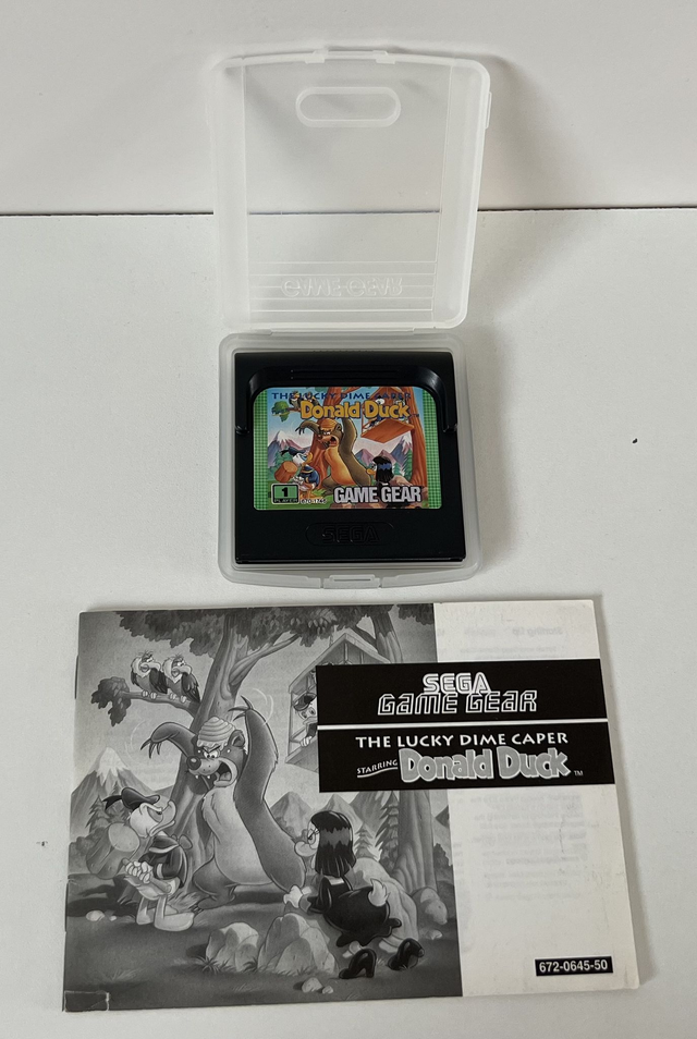 Sega Game Gear Game : The Lucky Dime Caper Donald Duck * incl. Manual *