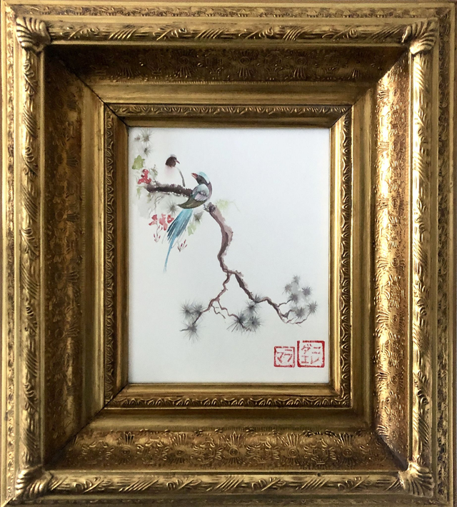 Sumi-e, tecnica giapponese su carta di riso 20 x 30 cm. (Daniele Poltronieri)